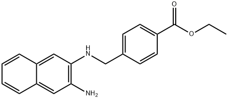 4-((3-AMINO-2-NAPHTHYL)AMINOMETHYL)BENZOIC ACID ETHYL ESTER