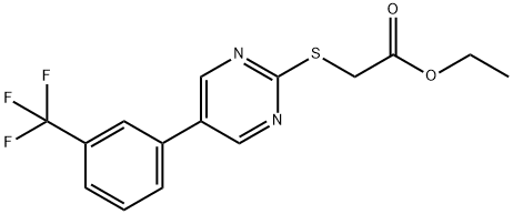 ETHYL 2-((5-[3-(TRIFLUOROMETHYL)PHENYL]-2-PYRIMIDINYL)SULFANYL)ACETATE