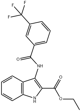 ETHYL 3-([3-(TRIFLUOROMETHYL)BENZOYL]AMINO)-1H-INDOLE-2-CARBOXYLATE