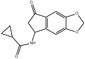 CYCLOPROPANECARBOXYLIC ACID (7-OXO-6,7-DIHYDRO-5H-INDENO[5,6-D][1,3]DIOXOL-5-YL)-AMIDE