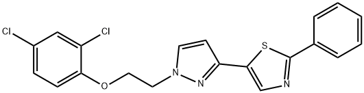 2,4-DICHLOROPHENYL 2-[3-(2-PHENYL-1,3-THIAZOL-5-YL)-1H-PYRAZOL-1-YL]ETHYL ETHER