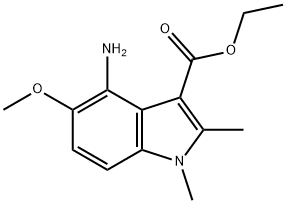 ETHYL 4-AMINO-5-METHOXY-1,2-DIMETHYL-1H-INDOLE-3-CARBOXYLATE