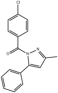 4-CHLOROPHENYL 3-METHYL-5-PHENYLPYRAZOLYL KETONE