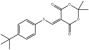 5-(([4-(TERT-BUTYL)PHENYL]SULFANYL)METHYLENE)-2,2-DIMETHYL-1,3-DIOXANE-4,6-DIONE