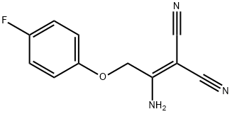 2-[1-AMINO-2-(4-FLUOROPHENOXY)ETHYLLIDENE]MALONONITRILE