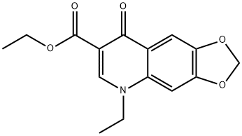 1,3-Dioxolo[4,5-g]quinoline-7-carboxylic acid, 5-ethyl-5,8-dihydro-8-oxo-, ethyl ester