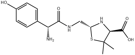 4-Thiazolidinecarboxylic acid, 2-[[[(2R)-amino(4-hydroxyphenyl)acetyl]amino]methyl]-5,5-dimethyl-, (2R,4S)-