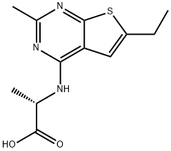 2-(6-ETHYL-2-METHYL-THIENO[2,3-D]PYRIMIDIN-4-YLAMINO)-PROPIONIC ACID