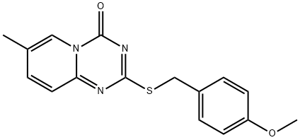 2-{[(4-methoxyphenyl)methyl]sulfanyl}-7-methyl-4H-pyrido[1,2-a][1,3,5]triazin-4-one