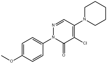 4-CHLORO-2-(4-METHOXYPHENYL)-5-PIPERIDINO-3(2H)-PYRIDAZINONE