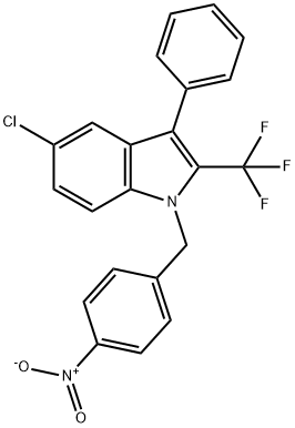 5-CHLORO-1-(4-NITROBENZYL)-3-PHENYL-2-(TRIFLUOROMETHYL)-1H-INDOLE