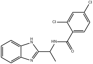 N-[1-(1H-1,3-BENZIMIDAZOL-2-YL)ETHYL]-2,4-DICHLOROBENZENECARBOXAMIDE