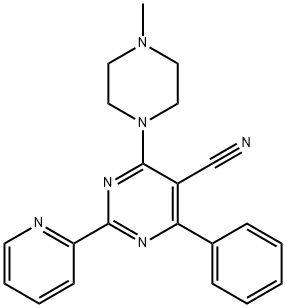 4-(4-METHYLPIPERAZINO)-6-PHENYL-2-(2-PYRIDINYL)-5-PYRIMIDINECARBONITRILE