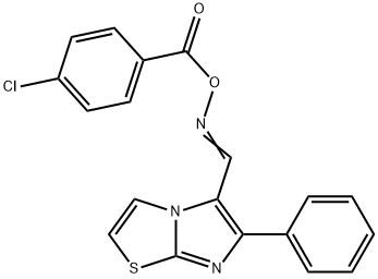 N-[(4-CHLOROBENZOYL)OXY]-N-[(6-PHENYLIMIDAZO[2,1-B][1,3]THIAZOL-5-YL)METHYLENE]AMINE