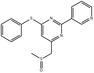 4-(methanesulfinylmethyl)-6-(phenylsulfanyl)-2-(pyridin-3-yl)pyrimidine