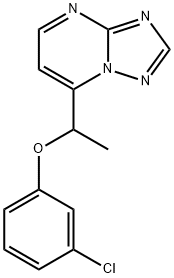 7-[1-(3-CHLOROPHENOXY)ETHYL][1,2,4]TRIAZOLO[1,5-A]PYRIMIDINE