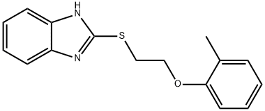 2-([2-(2-METHYLPHENOXY)ETHYL]THIO)-1H-BENZIMIDAZOLE