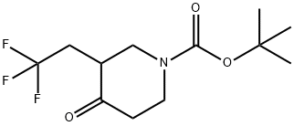 tert-butyl 4-oxo-3-(2,2,2-trifluoroethyl)piperidine-1-carboxylate