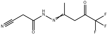 2-CYANO-N'-[(Z)-4,4,4-TRIFLUORO-1-METHYL-3-OXOBUTYLIDENE]ACETOHYDRAZIDE