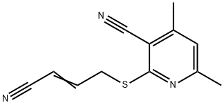 2-[(3-CYANO-2-PROPENYL)SULFANYL]-4,6-DIMETHYLNICOTINONITRILE