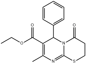 ETHYL 8-METHYL-4-OXO-6-PHENYL-3,4-DIHYDRO-2H,6H-PYRIMIDO[2,1-B][1,3]THIAZINE-7-CARBOXYLATE