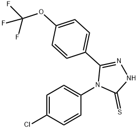 3H-1,2,4-Triazole-3-thione, 4-(4-chlorophenyl)-2,4-dihydro-5-[4-(trifluoromethoxy)phenyl]-