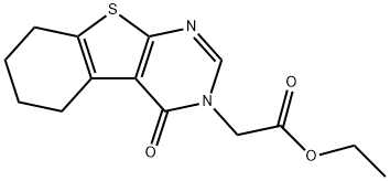 (4-OXO-5,6,7,8-TETRAHYDRO-4 H-BENZO[4,5]THIENO[2,3-D ]PYRIMIDIN-3-YL)-ACETIC ACID ETHYL ESTER