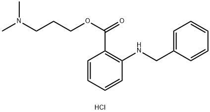 3-DIMETHYLAMINOPROPYL 2-BENZYLAMINOBENZOATE HYDROCHLORIDE