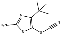 Thiocyanic acid, 2-amino-4-(1,1-dimethylethyl)-5-thiazolyl ester