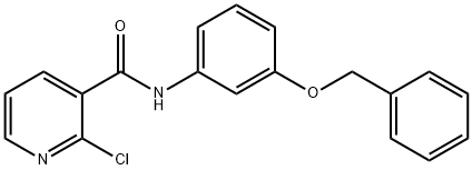(2-CHLORO(3-PYRIDYL))-N-(3-(PHENYLMETHOXY)PHENYL)FORMAMIDE