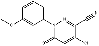 4-CHLORO-1-(3-METHOXYPHENYL)-6-OXO-1,6-DIHYDRO-3-PYRIDAZINECARBONITRILE