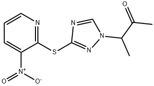 3-(3-[(3-NITRO-2-PYRIDINYL)SULFANYL]-1H-1,2,4-TRIAZOL-1-YL)-2-BUTANONE