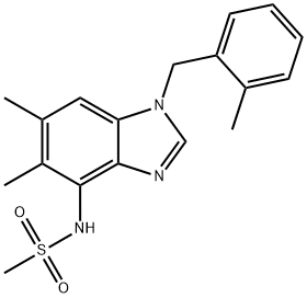 N-{5,6-dimethyl-1-[(2-methylphenyl)methyl]-1H-1,3-benzodiazol-4-yl}methanesulfonamide