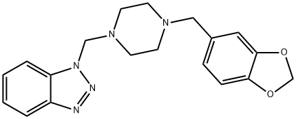 1-([4-(1,3-BENZODIOXOL-5-YL)PIPERAZINO]METHYL)-1H-1,2,3-BENZOTRIAZOLE