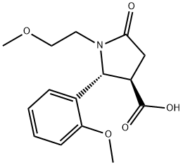 (2R,3R)-1-(2-METHOXY-ETHYL)-2-(2-METHOXY-PHENYL)-5-OXO-PYRROLIDINE-3-CARBOXYLIC ACID