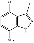 7-AMINO-4-CHLORO-3-IODO INDAZOLE