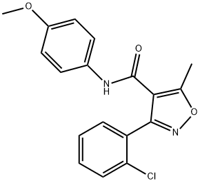 3-(2-chlorophenyl)-N-(4-methoxyphenyl)-5-methyl-1,2-oxazole-4-carboxamide