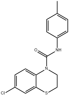 7-CHLORO-N-(4-METHYLPHENYL)-2,3-DIHYDRO-4H-1,4-BENZOTHIAZINE-4-CARBOXAMIDE