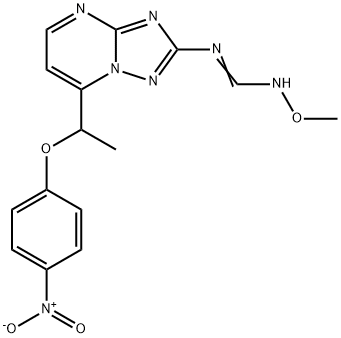 N'-METHOXY-N-(7-[1-(4-NITROPHENOXY)ETHYL][1,2,4]TRIAZOLO[1,5-A]PYRIMIDIN-2-YL)IMINOFORMAMIDE