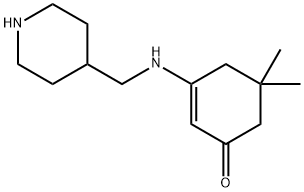 5,5-DIMETHYL-3-[(PIPERIDIN-4-YLMETHYL)AMINO]CYCLOHEX-2-EN-1-ONE