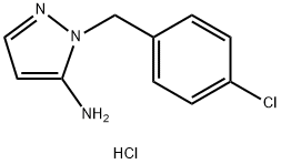 1-[(4-chlorophenyl)methyl]-1H-pyrazol-5-amine hydrochloride