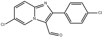 6-氯-2-(4-氯苯基)咪唑并[1,2-A]-吡啶-3-甲醛