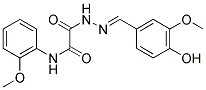 2-[2-(4-HYDROXY-3-METHOXYBENZYLIDENE)HYDRAZINO]-N-(2-METHOXYPHENYL)-2-OXOACETAMIDE