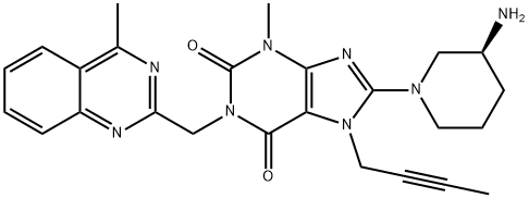 8-[(3S)-3-氨基-1-哌啶基]-7-(2-丁炔-1-yl)-3,7-二氢-3-甲基-1- [(4-甲基-2-喹唑啉基)甲基]-1H-嘌呤-2,6-二酮