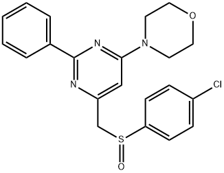 4-{6-[(4-chlorobenzenesulfinyl)methyl]-2-phenylpyrimidin-4-yl}morpholine