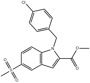 METHYL [5-METHYLSULFONYL-1-(4-CHLOROBENZYL)-1H-2-INDOLYL]CARBOXYLATE