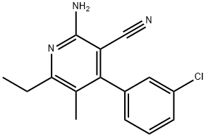2-amino-4-(3-chlorophenyl)-6-ethyl-5-methylpyridine-3-carbonitrile