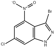 3-溴-4-硝基-6-氯吲唑