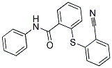 2-[(2-CYANOPHENYL)SULFANYL]-N-PHENYLBENZENECARBOXAMIDE