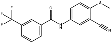 N-[3-CYANO-4-(METHYLSULFANYL)PHENYL]-3-(TRIFLUOROMETHYL)BENZENECARBOXAMIDE